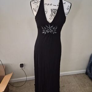 BCBGMaxAzria Black Backless Dress